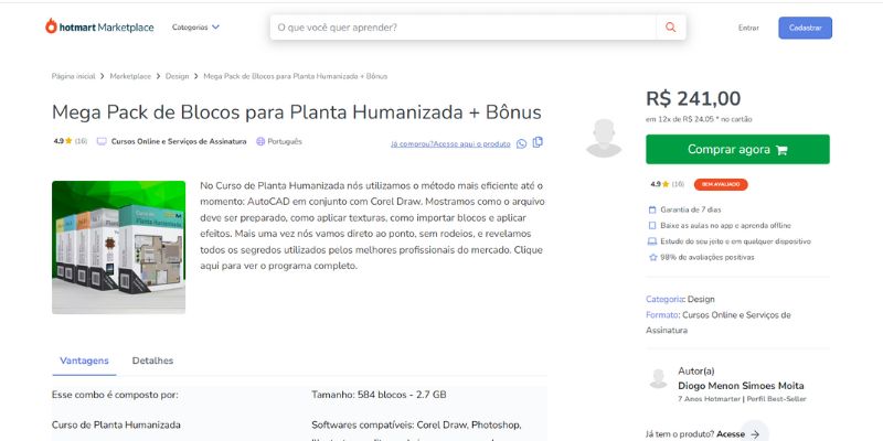 Mega Pack de Blocos para Planta Humanizada + Bônus