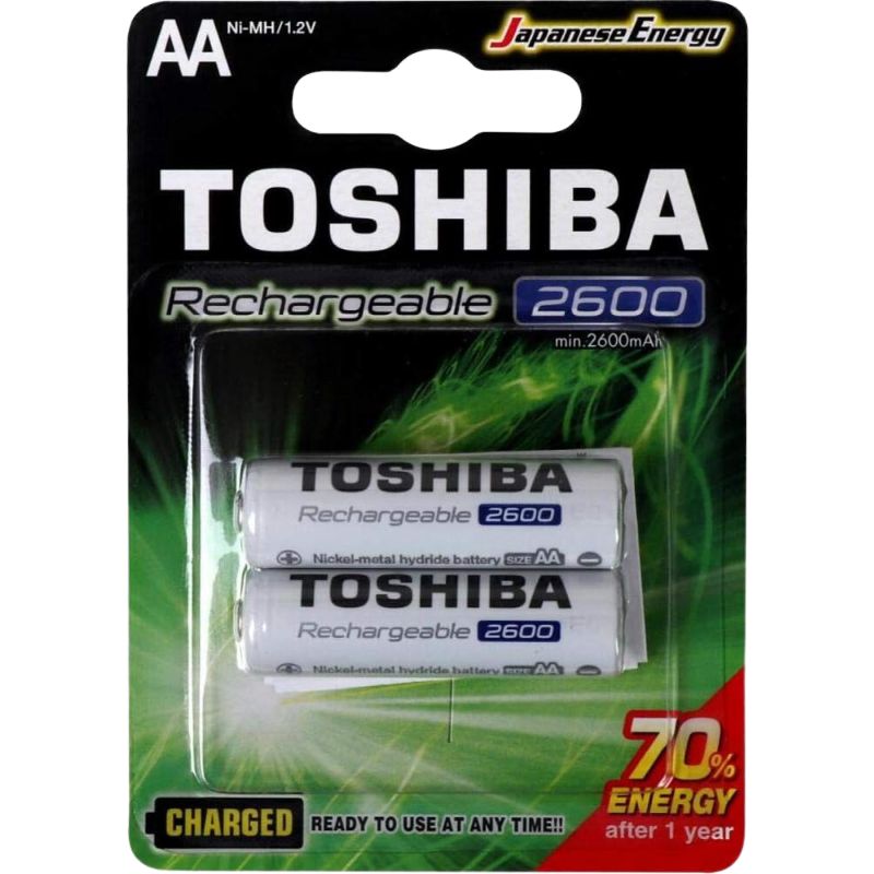 Pilha Recarregável AA 2600mAh TH6 GEan Cartela com 2 unid – Toshiba